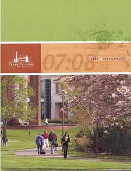 Cover of 2007-2008 Clark College Catalog