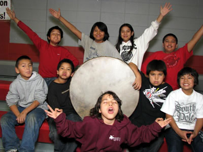 The High Rock Singers will be the Host Drum during a mini powwow at Clark College on May 21.ï¿½Photo courtesy:ï¿½Jim Roberts, High Rock Singers. 