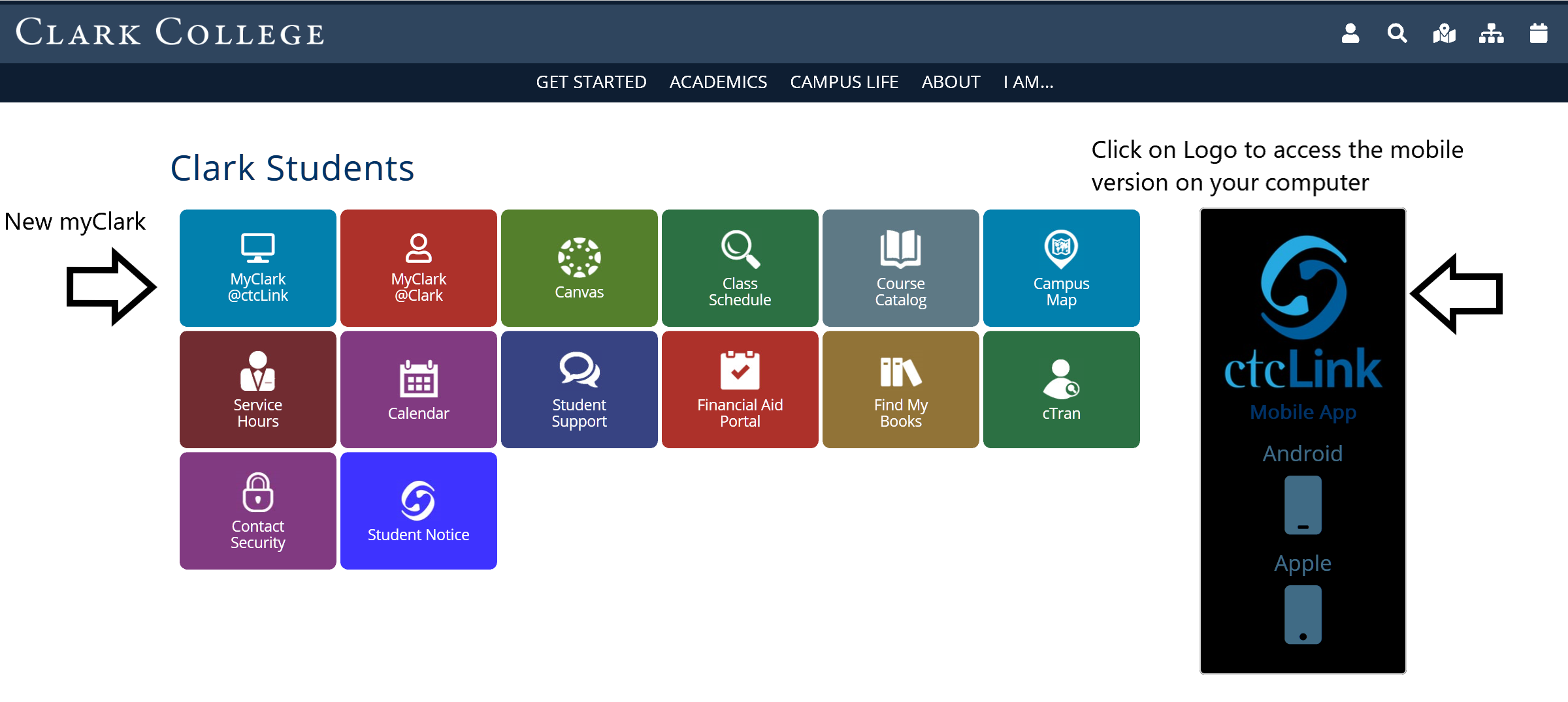 myCLARK for Students myCLARK for Students