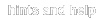 Hints, help, and general information