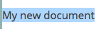 highlighted text