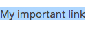 highlight text for a link