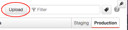 upload to the production server