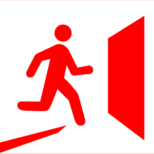 evacuation symbol