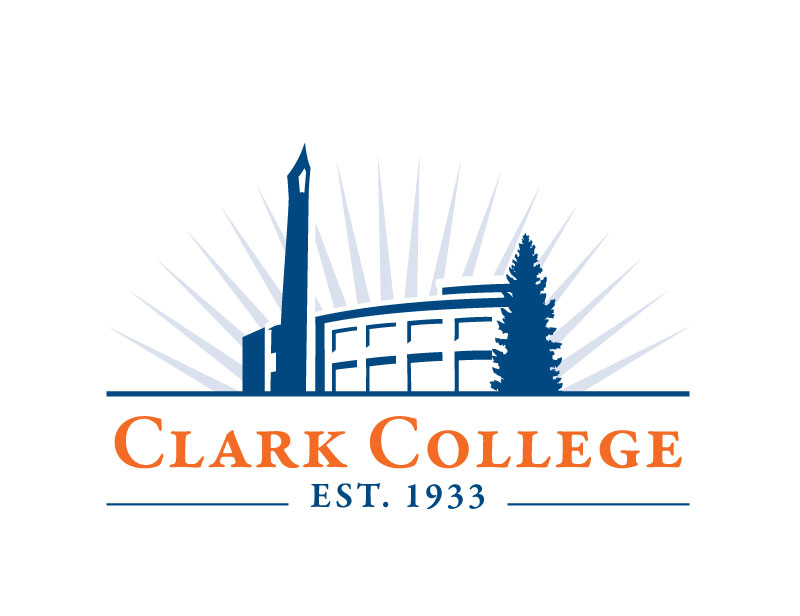 Clark College logo -- color version