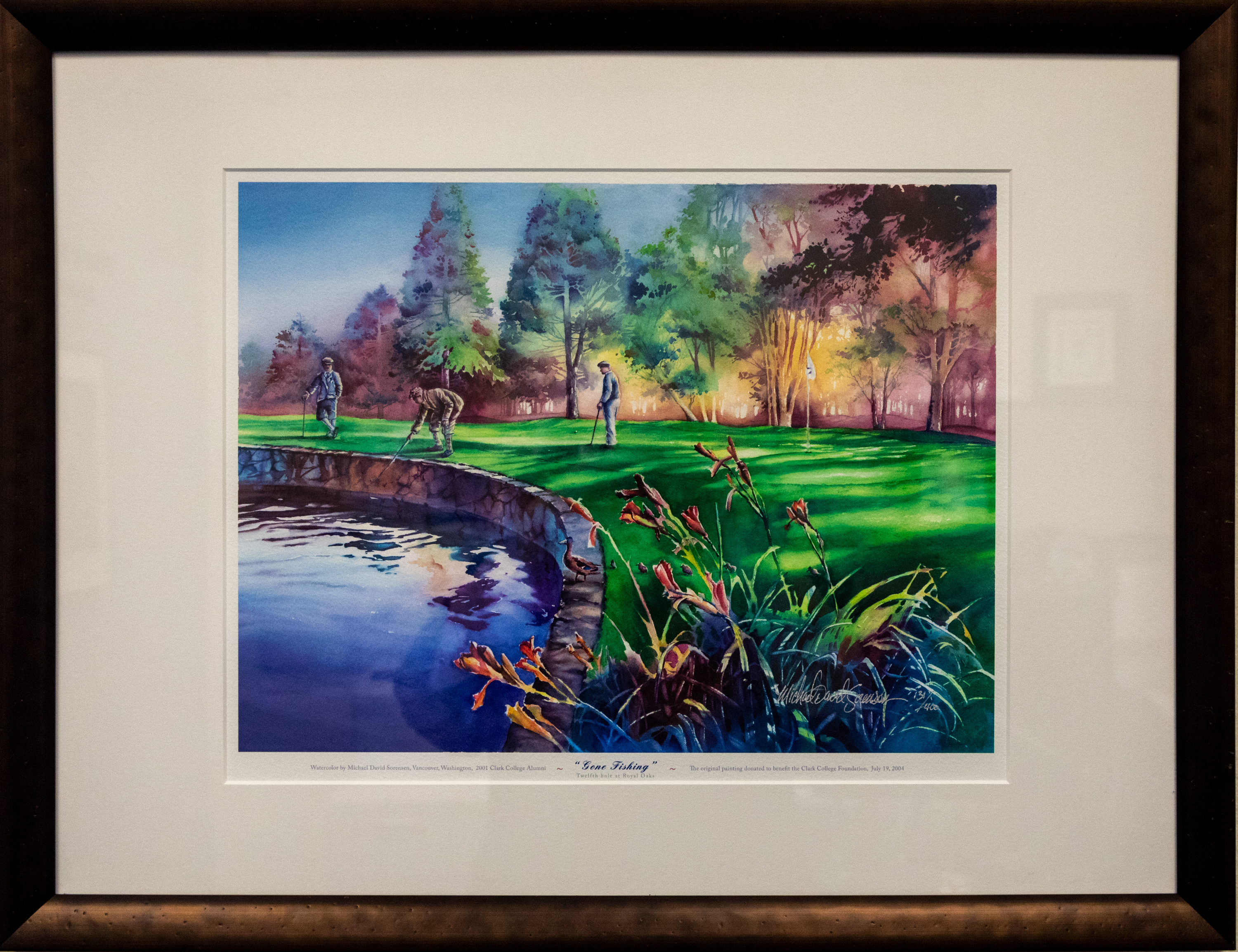 Golfers at the Watertrap