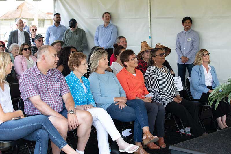 Audience listening to speaker