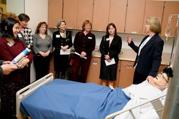 Nursing program and simulated technology demonstration