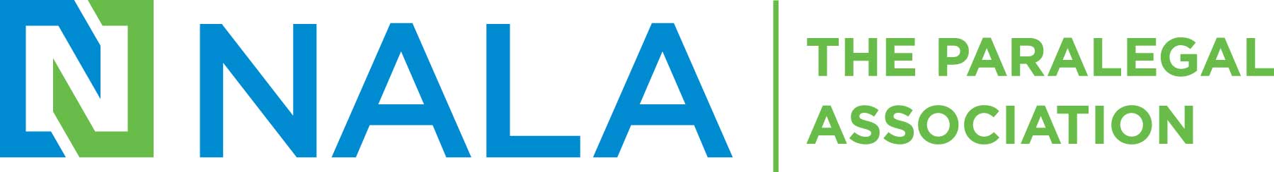 Logo with the acronym 'NALA' in large letters, followed by the text 'The Paralegal Association' next to it.