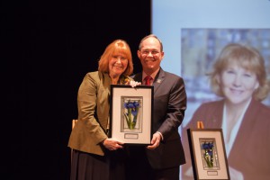 Anne McEnerny-Ogle, left, with her nominator and fellow Councilmember Jack Burkman.