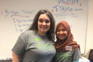 Clark student volunteers at Science Olympiad