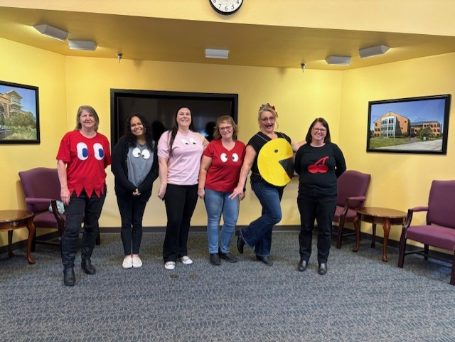 Business Services staff members in costume