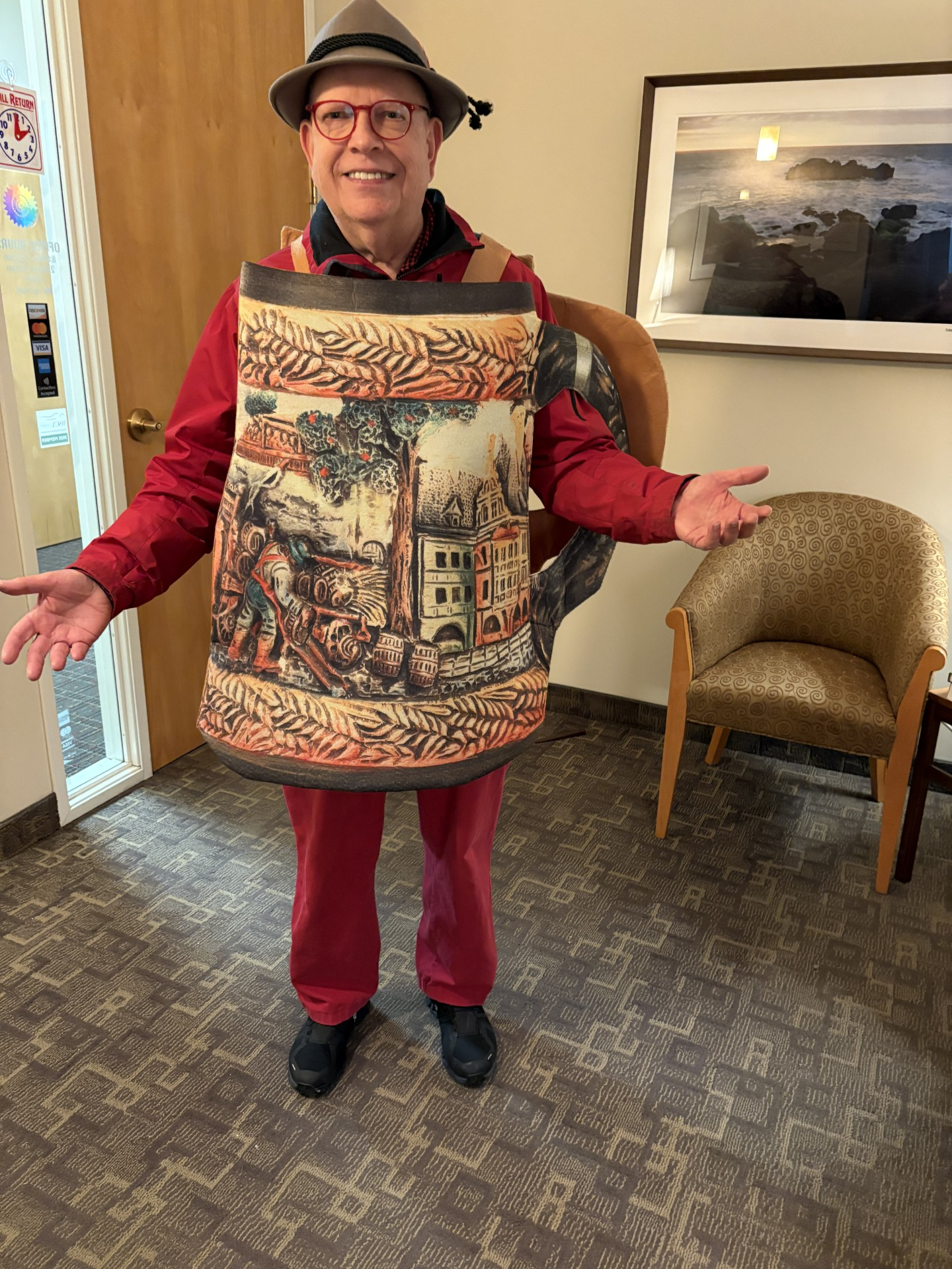 Les Rivera dressed in costume