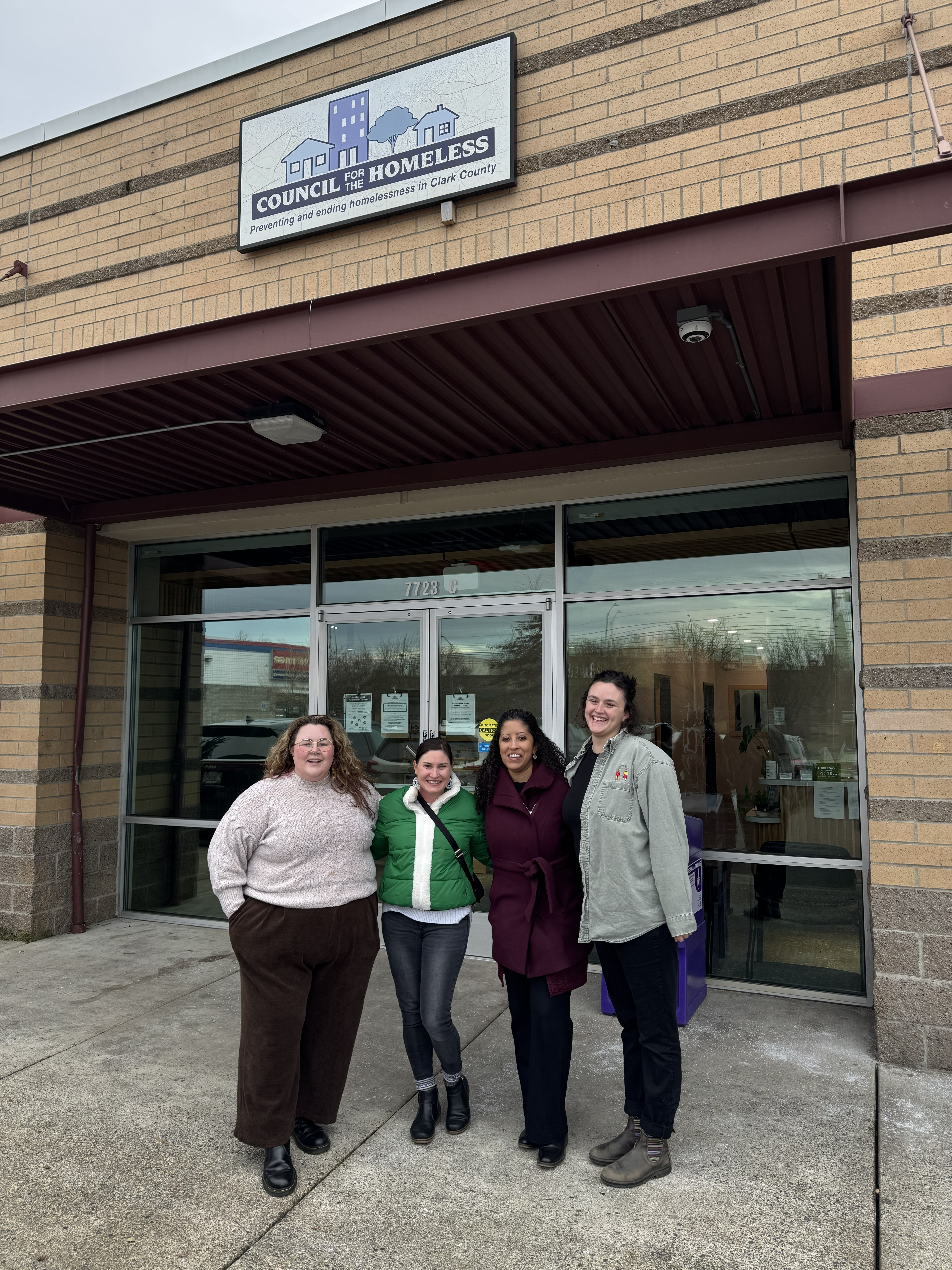 Michelle Golder and Vanessa Neal at the Council for the Homeless