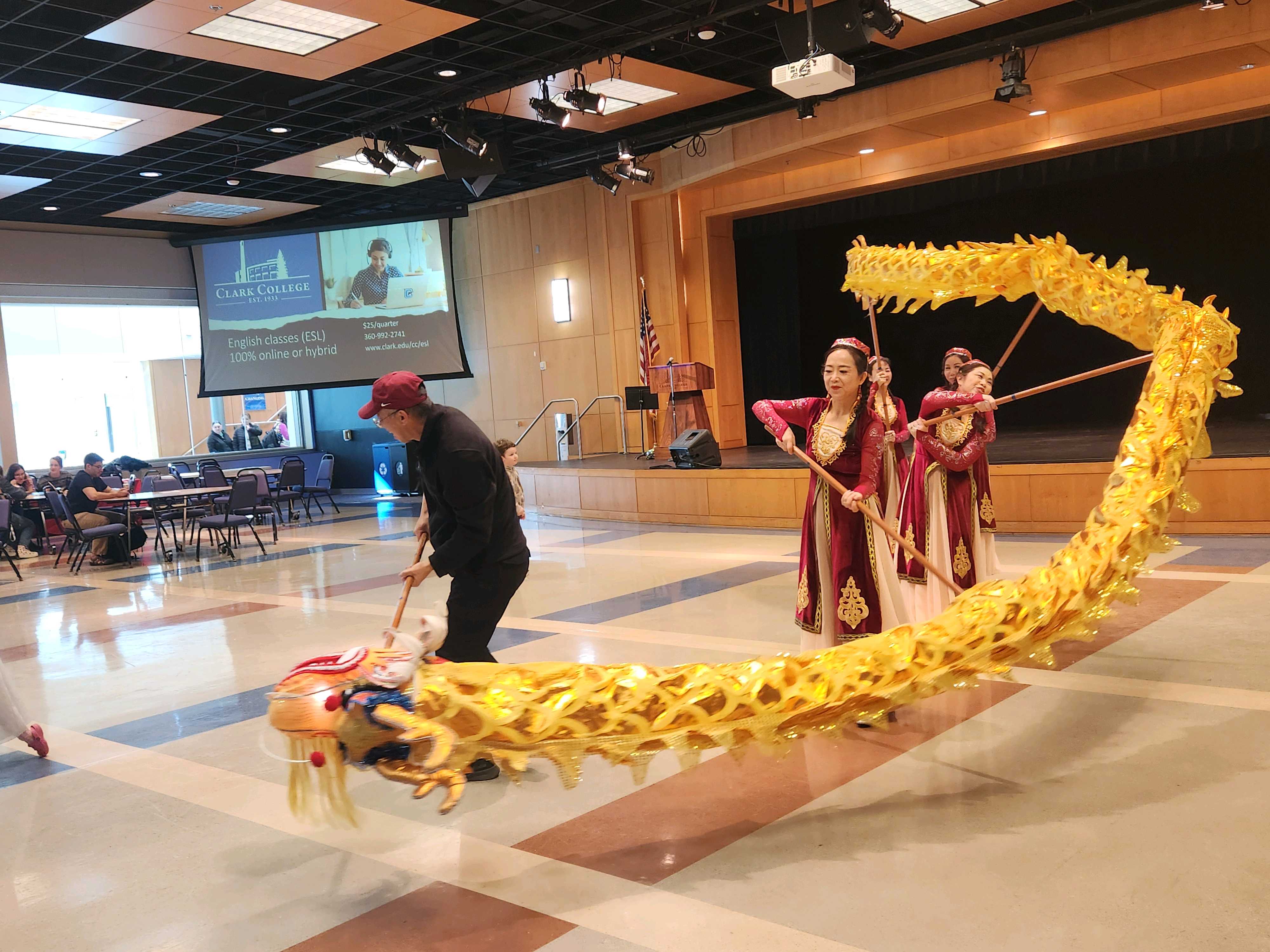 Chinese dragon dance