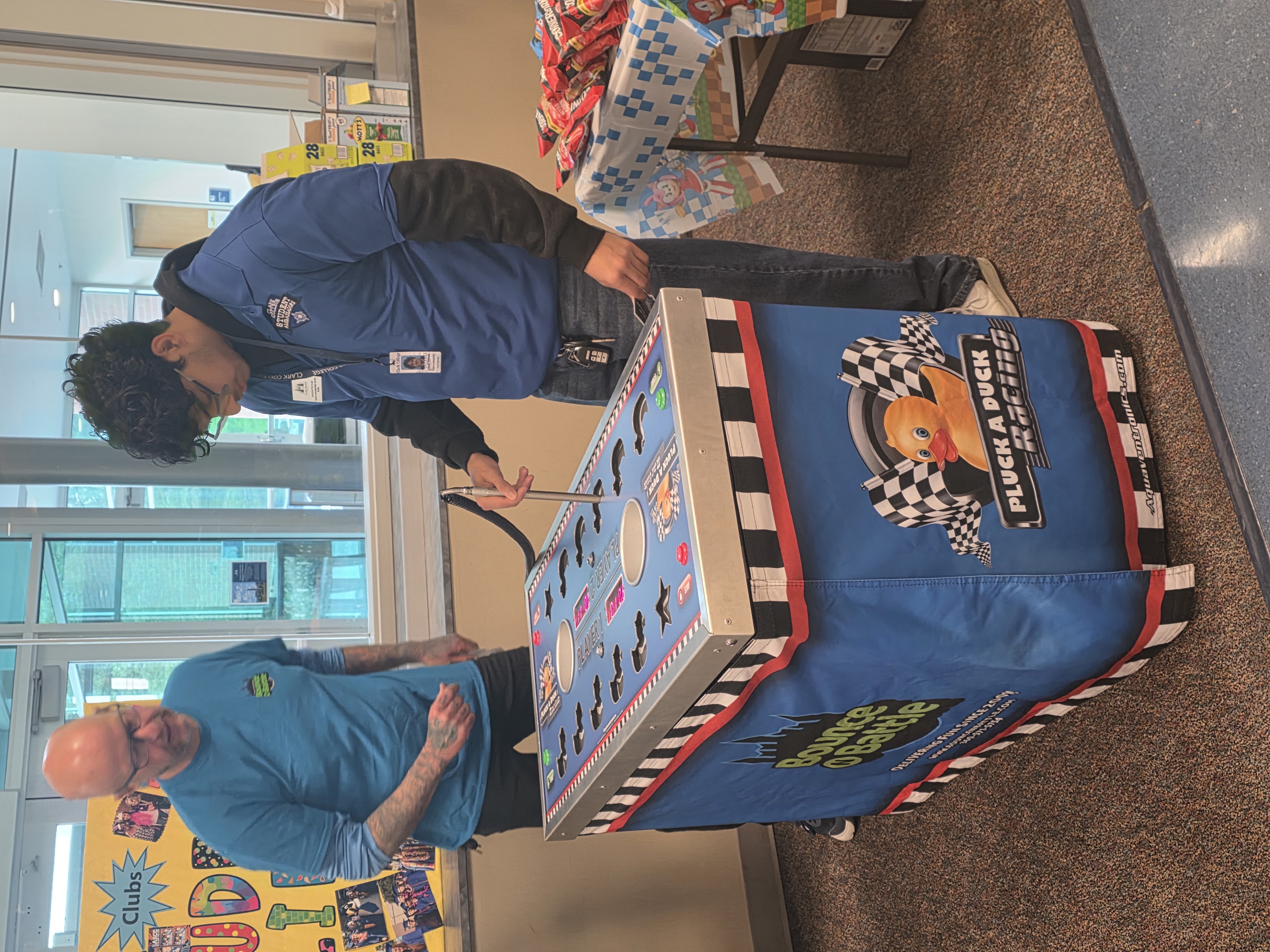 Student playing a game at the Student Involvement Fair