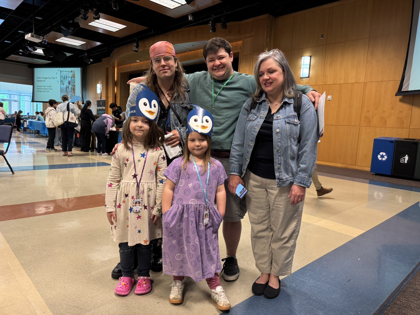 Clark employee and their family at Take Your Child to Work Day