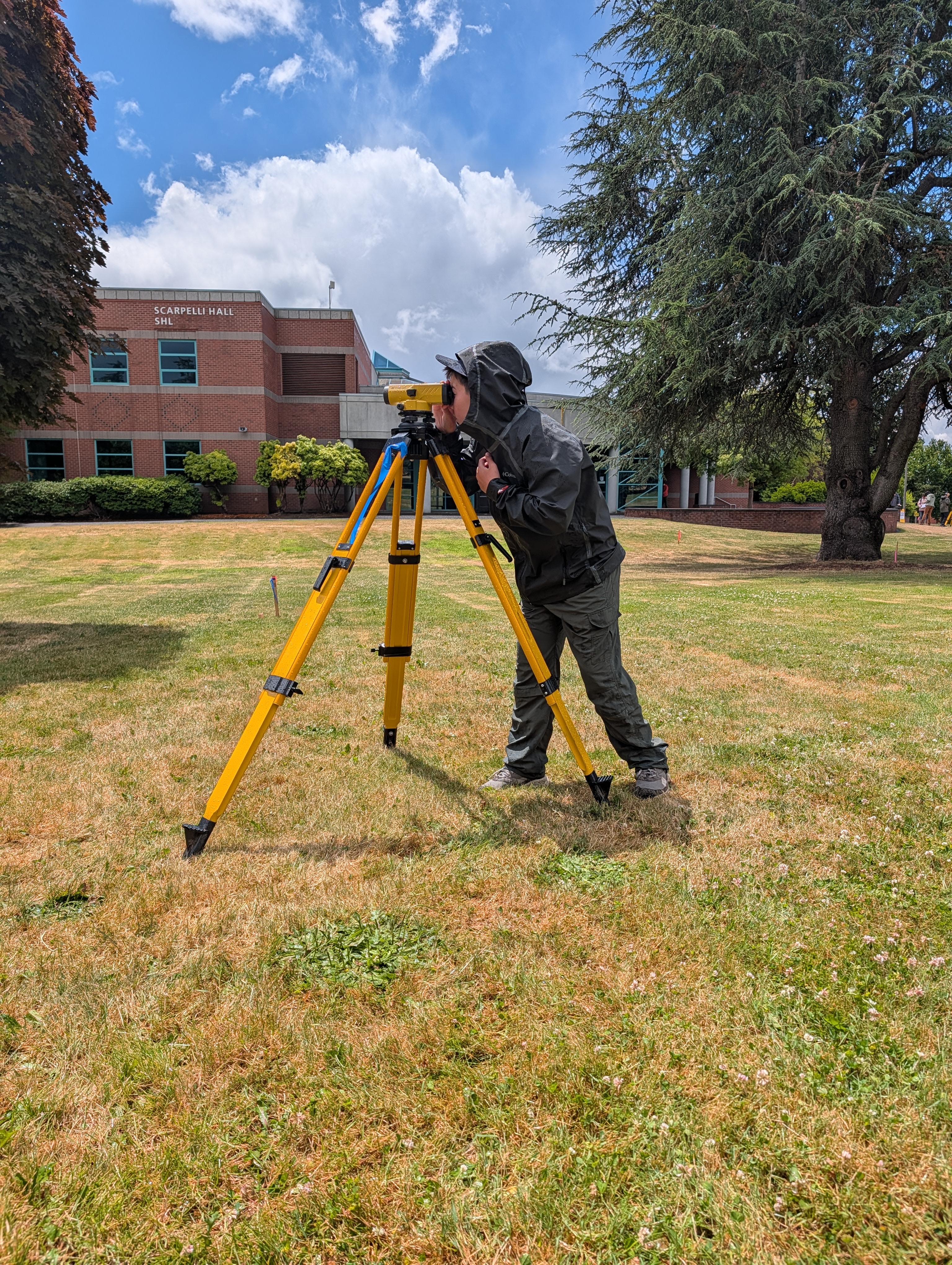 Scout uses a total station
