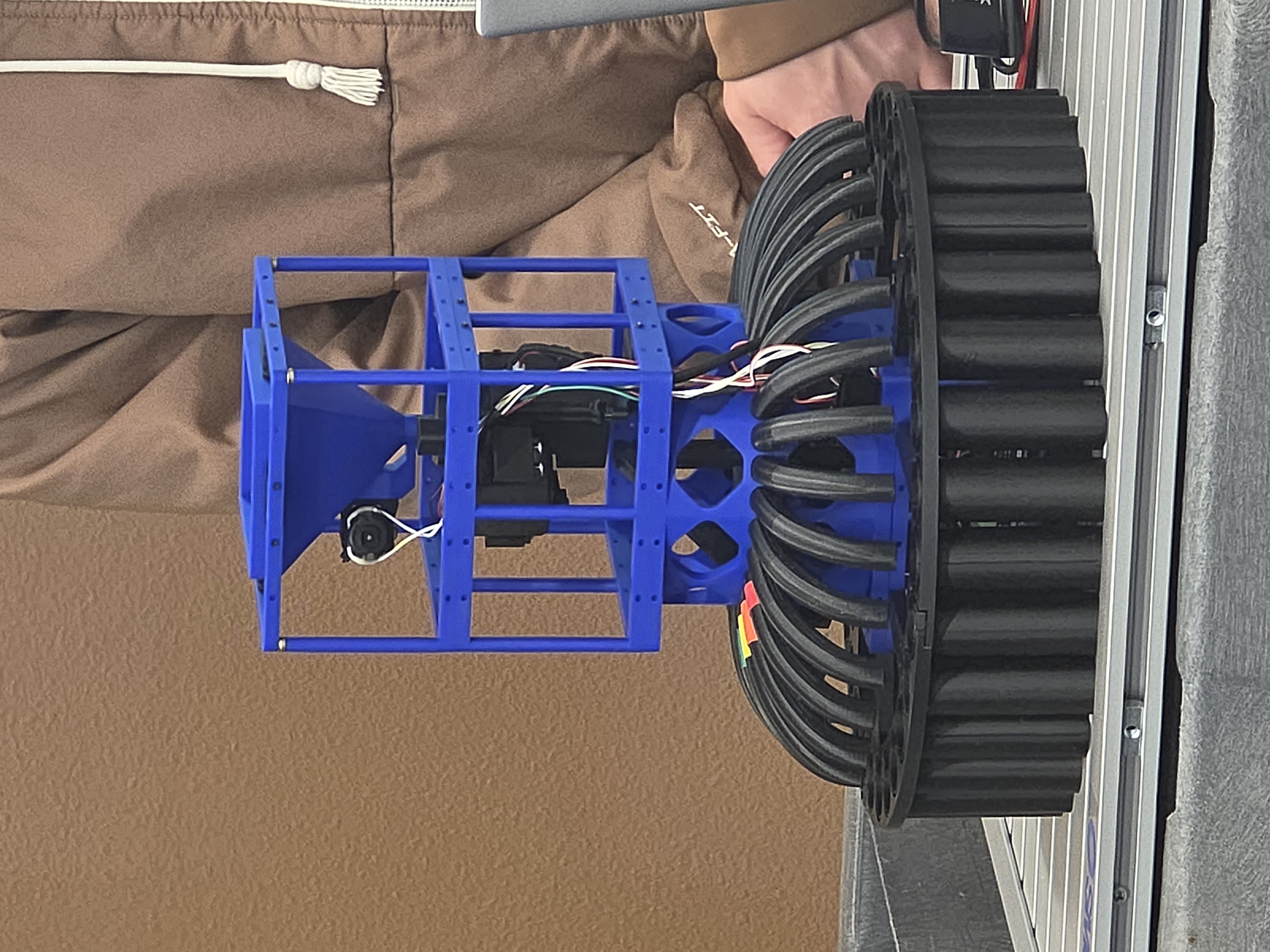 Blue color bead sorter