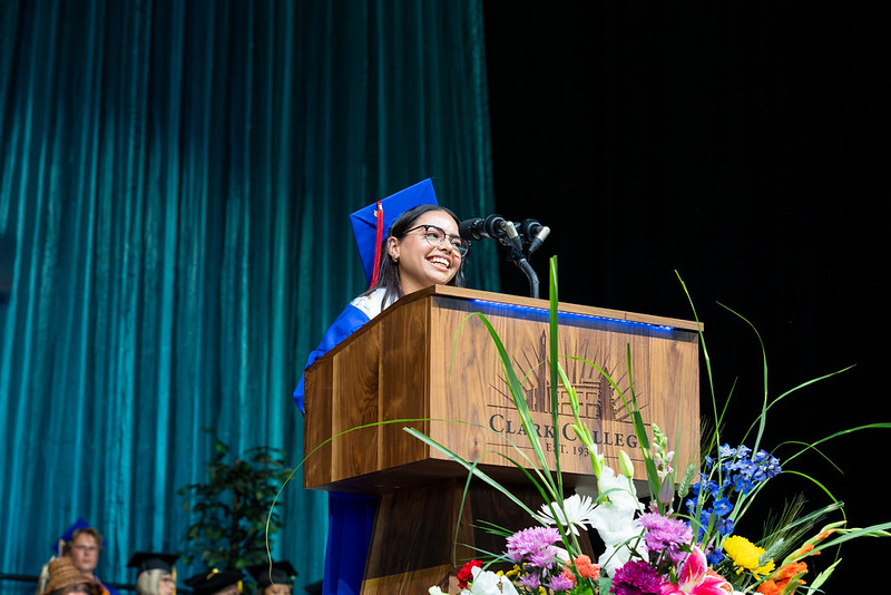 Student speaker Avreet Kaur Dhami