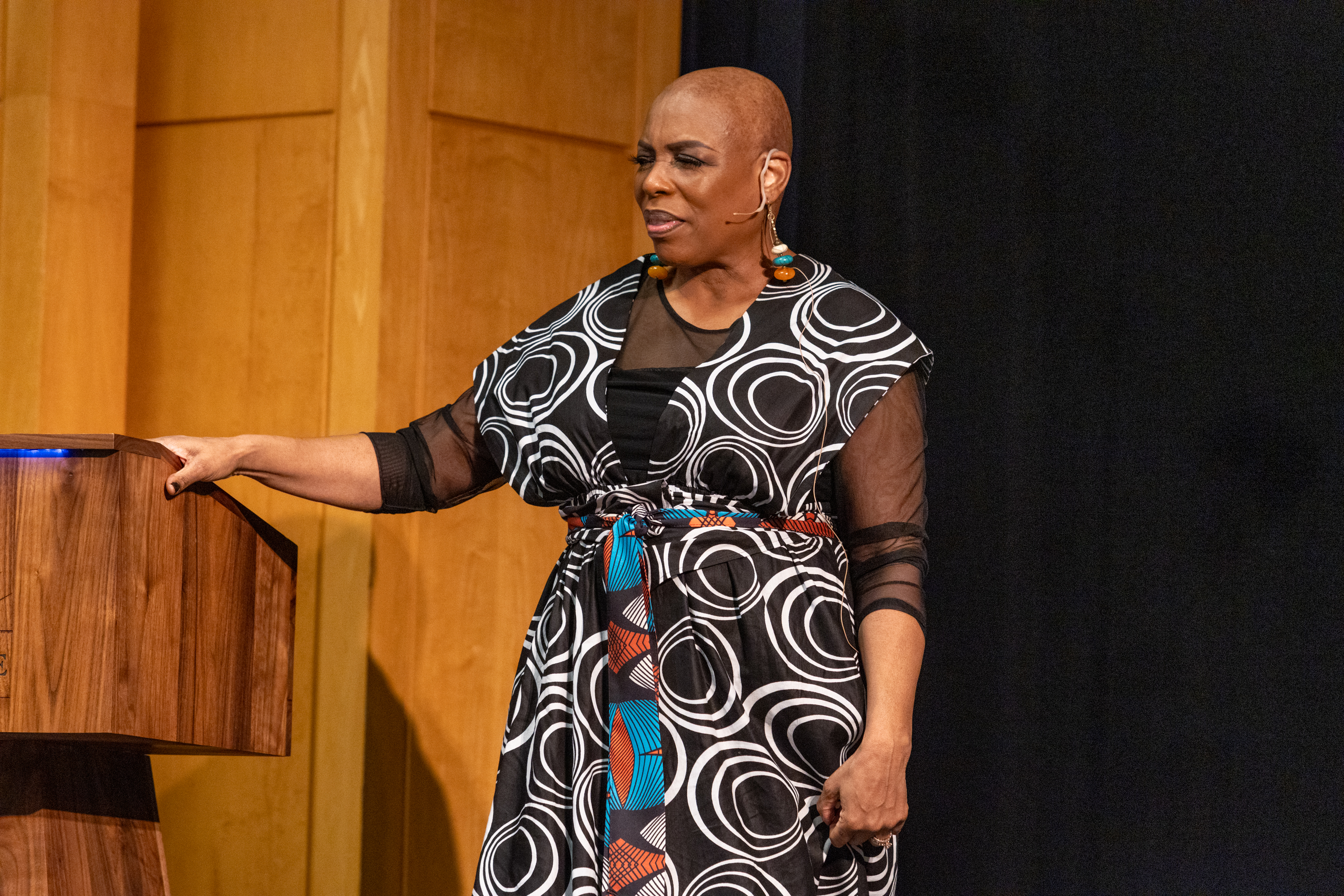 Dr. Debi Jenkins on stage