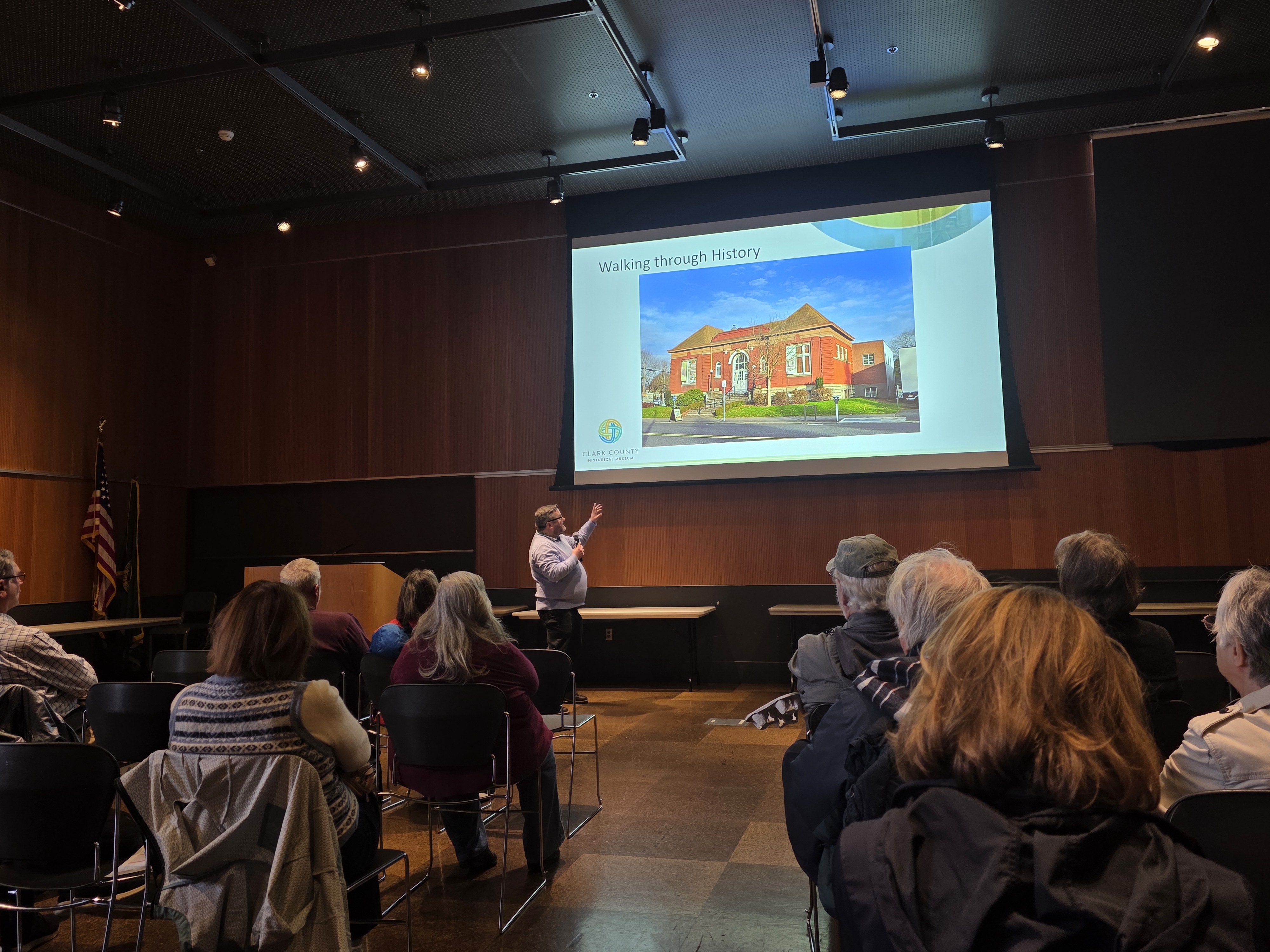 Brad Richardson presenting at Vancouver library