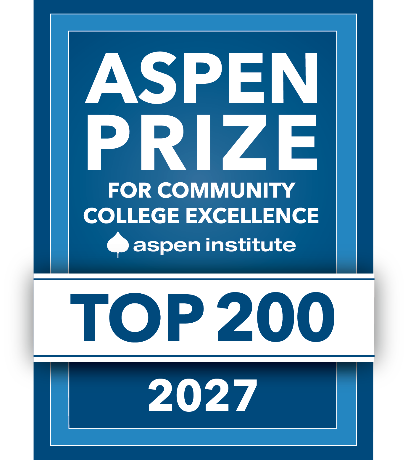 Graphic for Aspen Prize for Community College Excellence 2027