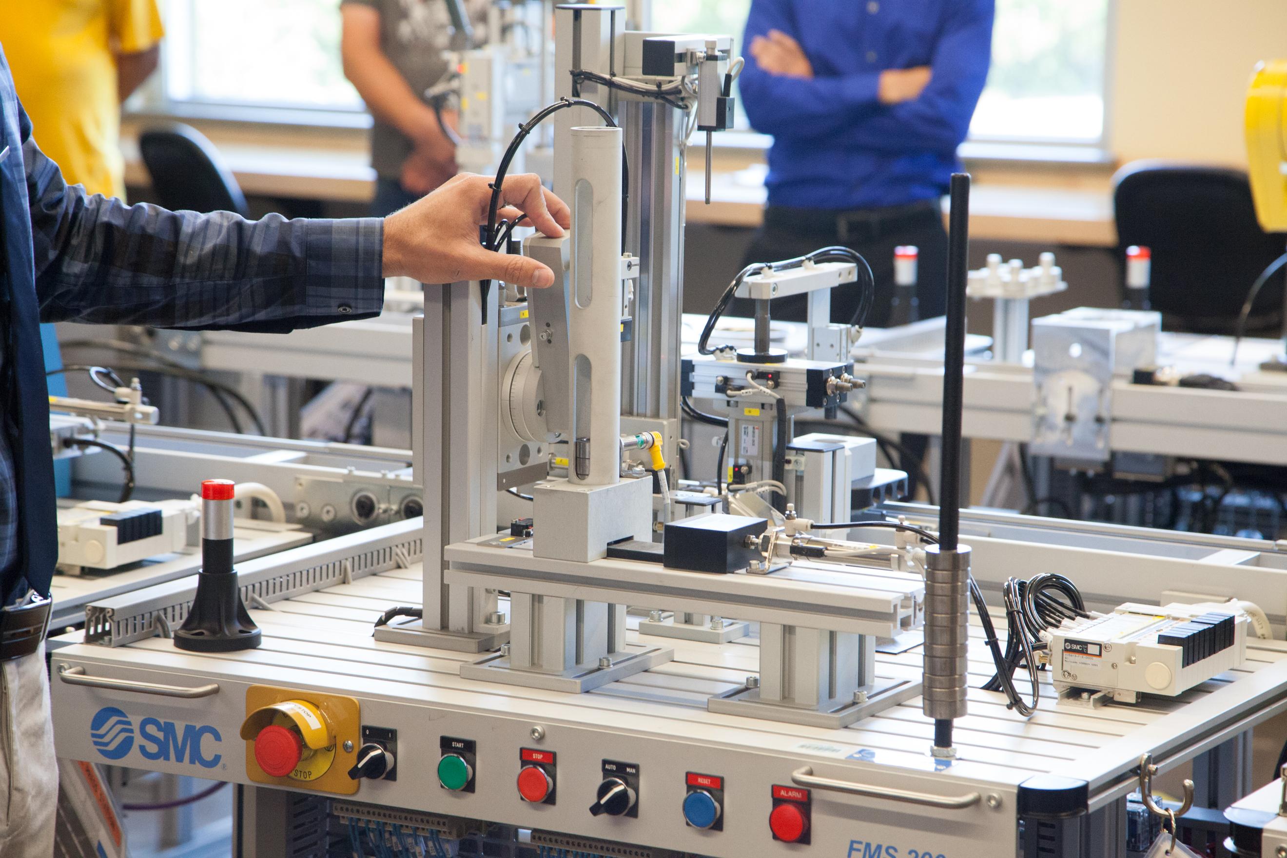 Equipment in mechatronics lab