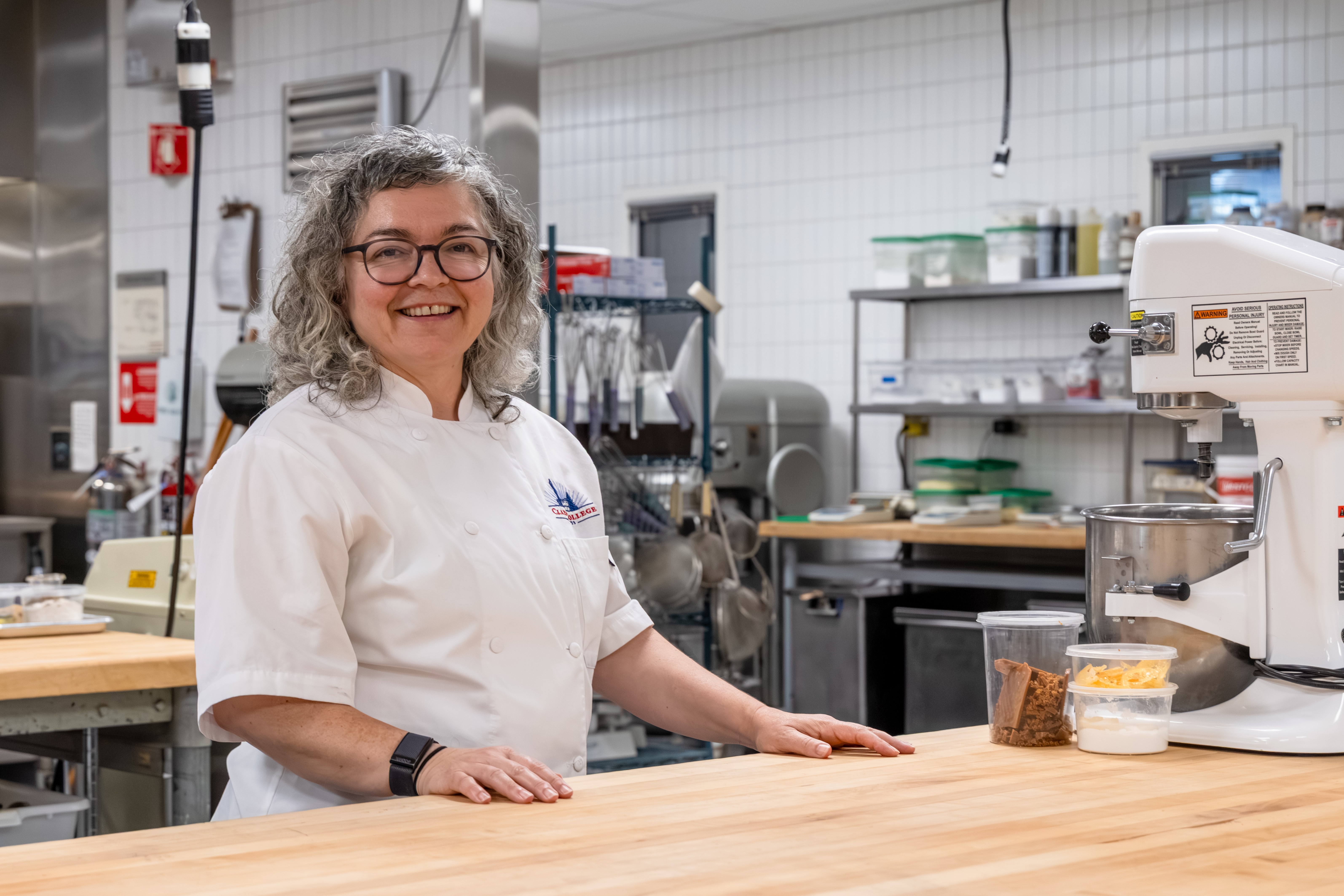 Chef Melanie Hendry in the McClaskey Culinary Institute