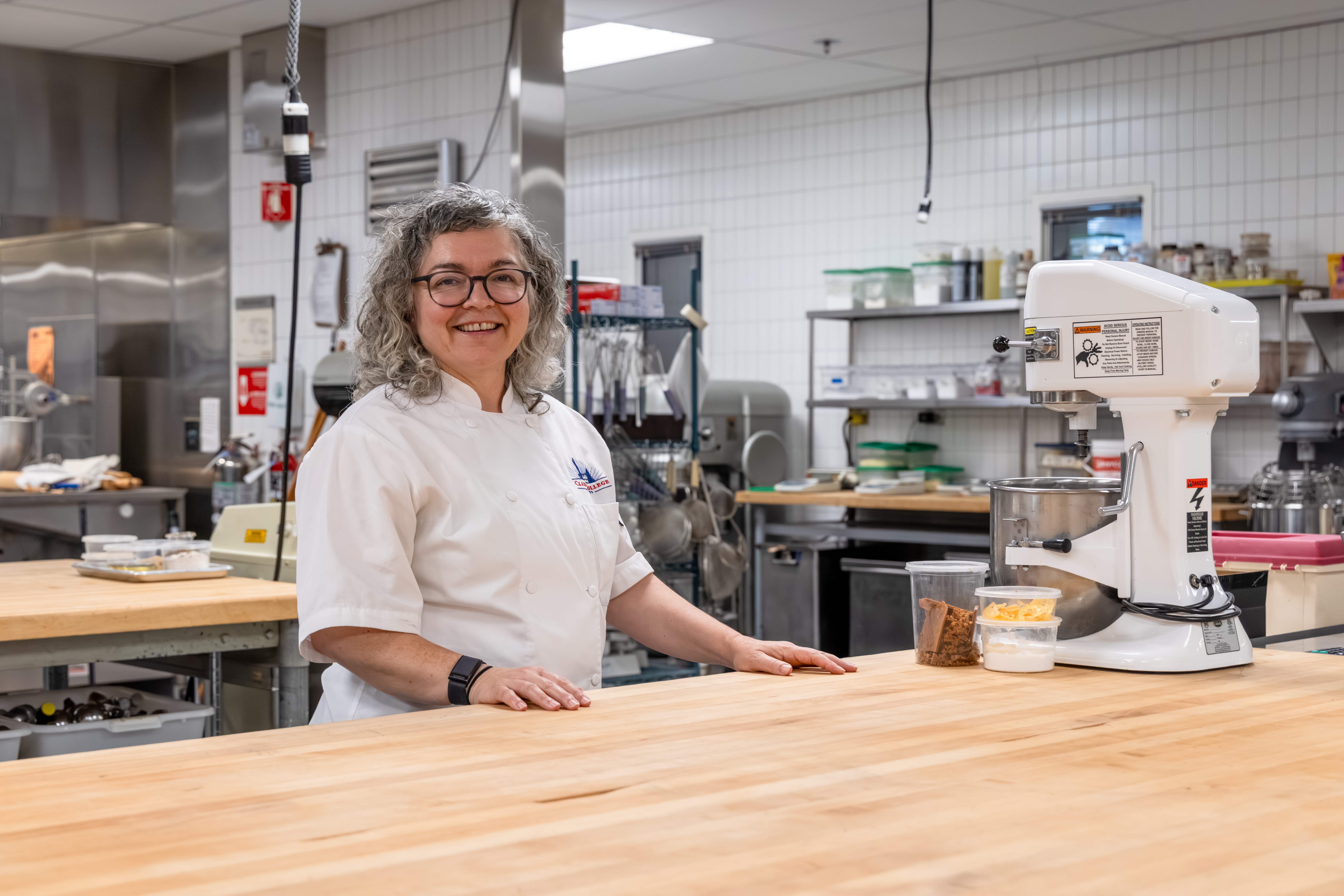 Chef Melanie Hendry in the McClaskey Culinary Institute