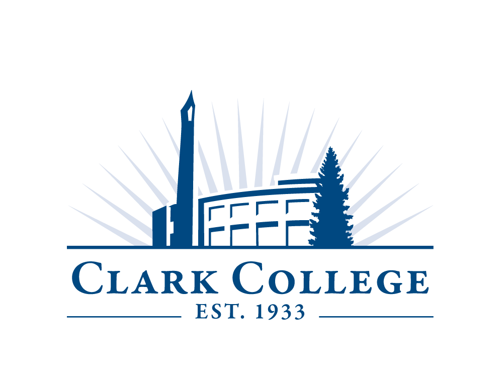 1 color clark college logo 