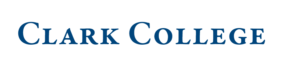 Clark College Wordmark Blue