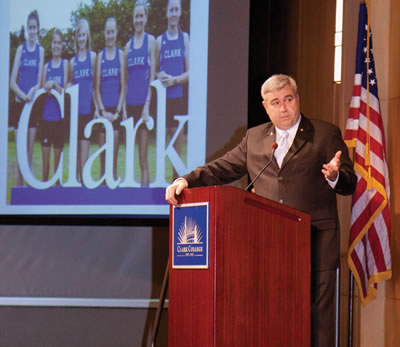 President Bob Knight delivers the 2011 State of the College Address