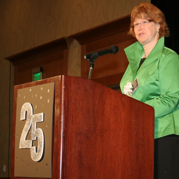 Associate professor of accounting and academic director of the WSU Vancouver Business School Jane Cote shares life lessons she’s learned – including secrets from her gourmet cooking group, The Tastebuds – with attendees.